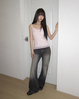 Byuon Semi-Low Bootcut Denim Pants