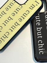 [MADE] cute but chic lettering epoxy bumper case_butter yellow