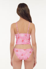 [Floral Veil_pink] Triangle Bikini Bottom
