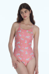 [Molly Blanket_salmon pink] ワンピース スイムウェア