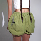 HALF BALLOON CLIMBING PANTS - OLIVE GREEN