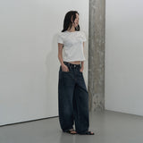スラッシュピンタックTシャツ (WHITE)