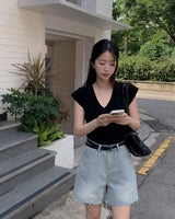 Pote denim short pants