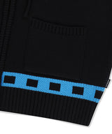 HOCKEY KNIT ZIP-UP HOODIE