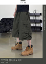 Shuren Shirring Cargo Bermuda Pants