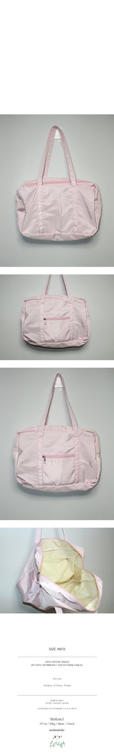 pink boston bag
