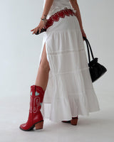 Red Heart Stud Wide Belt
