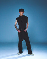 TUKED BAGGY PANTS (BLACK)