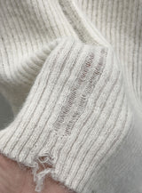 Modern Damage Ribbed Knit