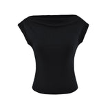 Anessa Boat Neck Slim Tee