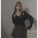 CLOUDY CAMISOLE-BLACK