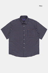 Forest check over half shirt