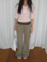 Cady low cotton pants