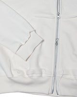 CUTTING CROP HOODIE ZIPUP_CREAM