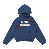 Boxy Hoodie Chambredelavain - Nails Steel Blue