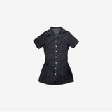 hoz stitch denim dress