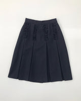 Sage Frill Pintuck Skirt (2color)