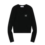 PRIMROSE V-NECK CROP KNIT (6COLOR)