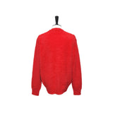 Red Angora Cardigan