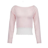 FOR YOU LACE TOP [PINK]