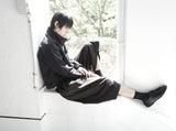 [DOJINOI] DRAFT CROP WINDBREAKER BLACK