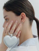 26SS★ Essence (W) Heart Bubble One-Touch Earrings