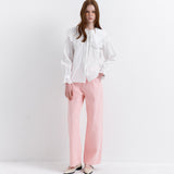 Wide Collar Blouse White