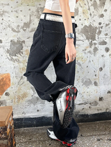 [Unisex] アンダーカッティングブーツカットパンツ