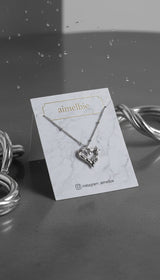 [NMIXX Sullyoon Necklace] メルティングハートカラーボーンネックレス