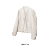 ASCLO String Crop V Cardigan (5color)