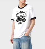 Essential Standard Short-Sleeve Ringer T-Shirt Motorcycle White