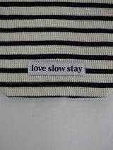 lss basic pouch (L size) _  waffle stripe