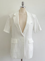 Lovell Tailored Strap Linen Jacket