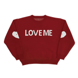 LOVE ME Double Hearts Knit Strawberry