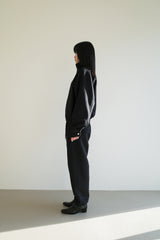 Wool zipup jumper, Black