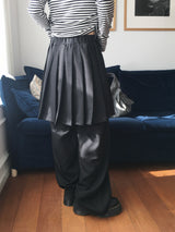 Formal Layered Pleated Skirt Pants (2c)