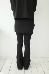 Hush Wrap Skirt Pin Tuck Pants (2color)