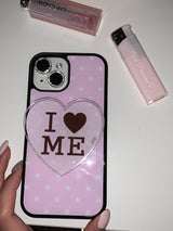 Polka dot glass phone case - standard(non-magsafe)