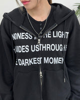 Tevi Lettering Crop Hoodie