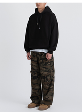 Authentic Relaxed Basic Hoodie Black