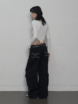 BOATNECK BUTTON TOP WHITE