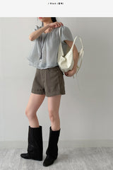 Peanut Fold Layered Long Boots