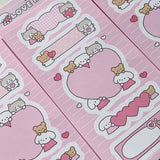[MADE] PeaceLoveHappy ステッカー パック
