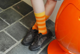 [3PACK] 1507 UNISEX STRIPE BASIC SOCKS - bold stripe
