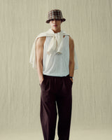 Stranger Loose Fit Cotton Tank Top (White)