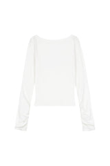 Be Clear Long Sleeve Top, White