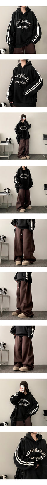 Armand Track Line Fleece Hoodie