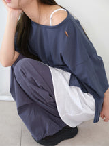 ボヘミアンデストロイドTシャツ (ビンテージブルー)