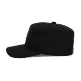 Leaf VZ Monogram Twill Pillbox Cap / Black