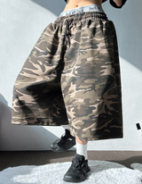 BASIC MILITARY カモフラージュバミューダ🩶💚💙🖤3COLOR